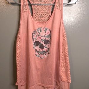🌸Floral skull tank❤️